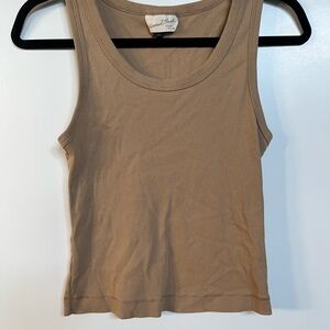 Universal Thread Tan Ribbed Tank Top